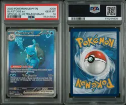 2023 POKEMON MEW EN-151 SPECIAL ILLUSTRATION RARE #200 BLASTOISE EX PSA 10 - Image 3