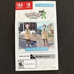 Pokemon Legends ZA trench coat and pants set code *Direct code sent message * - Image 1