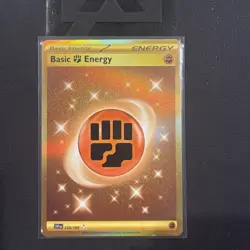 M/NM Pokemon TCG Basic Fighting Energy Scarlet & Violet-Base Set 258/198 Holo - Image 1