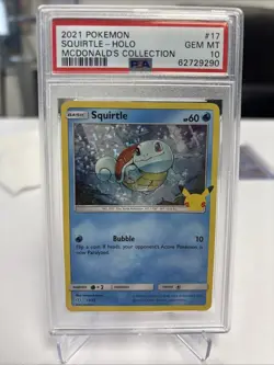Squirtle-Holo #17 2021 Pokemon Mcdonald'S Collection PSA 10 - Image 1