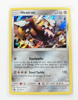 Pokemon TCG Heatran Sun & Moon: Celestial Storm 98/168 Holo Holo Rare NM - Image 1