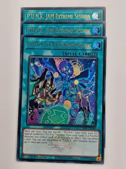 Yu Gi Oh - 3x BLMM-EN080 P.U.N.K. JAM Extreme Session - Ultra Rare - Image 1