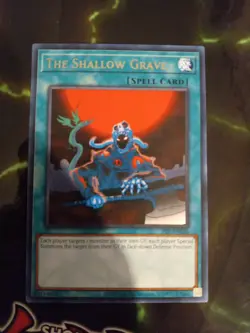 YuGiOh! - The Shallow Grave PSV-EN036 Rare 25th Anniversary Edition Near Mint - Image 1