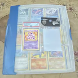 Full Pokemon Card Binder Old Cards Over 300 Cards With PSA 6 Graded Nidoking - Image 1