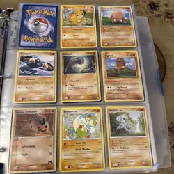 Full Pokemon Card Binder Old Cards Over 300 Cards With PSA 6 Graded Nidoking - Image 3