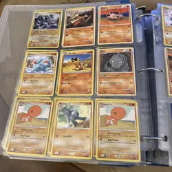 Full Pokemon Card Binder Old Cards Over 300 Cards With PSA 6 Graded Nidoking - Image 5