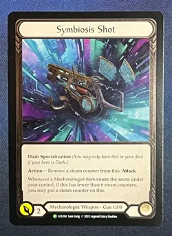 FAB LGS194 Symbiosis Shot COLD FOIL Mechanologist Weapon Flesh & Blood TCG - Image 1