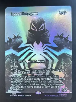 MTG Marvel Spiderman OPPOSITION AGENT Mythic Borderless FOIL Card M0019 - Image 2