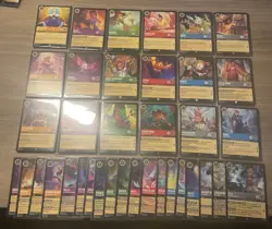 Fabled Disney Lorcana Complete Set Of Common Uncommon Rare And Super Rare Cards - Image 1