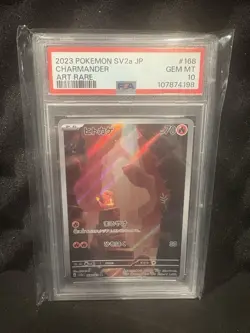 Charmander 168/165 Sv2a: Pokemon Card 151 Holo (Japanese) PSA 10 - Image 1