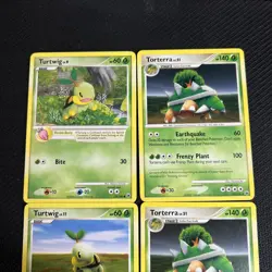 Turtwig 77/100 78/100 Torterra 30/100 Majestic Dawn Pokemon Card Non-Holo 4 - Image 2
