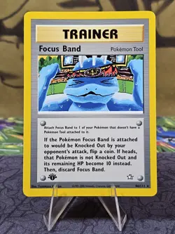 Pokemon TCG Focus Band 86/111 Neo Genesis 1st Edition Rare Card NM - Image 1
