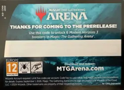 MTG Arena Code Prerelease Code for 6 Booster Packs Modern Horizons 3 (Messaged) - Image 1