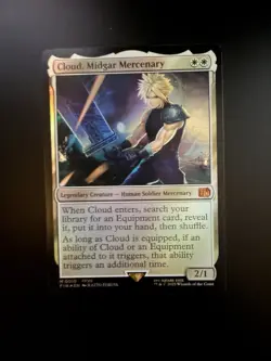 MTG Final Fantasy English Cloud, Midgar Mercenary 0010 Foil - Image 1