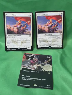 x3 Voice of Victory TDM Tarkir Dragonstorm MTG RARE LP/NM 3X - Image 1