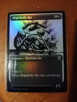 Blightbelly Rat FOIL Magic The Gathering Phyrexia 289 - Image 1