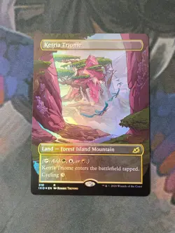 Ketria Triome FOIL - Borderless Showcase | Ikoria | NM | MTG - Image 1