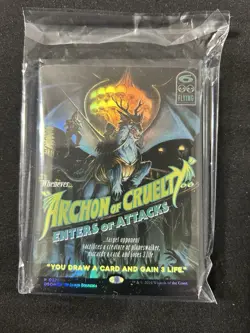 MTG FOIL Archon of Cruelty Borderless - Duskmourn: House of Horror Commander - Image 1
