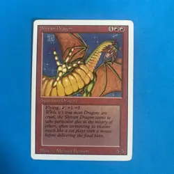 Magic the Gathering ~ MTG ~ 1x Shivan Dragon ~ MP ~ REVISED - Image 1
