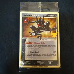SWIRL SEALED Greninja SWSH144 Gold Black Star Promo Pokemon Celebrations Holo - Image 1