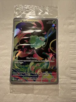 Pokemon TCG Illustration Rare Bulbasaur Mega Evolution Promo 133/132 NM Sealed - Image 1