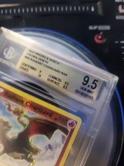 BGS 9.5 GEM Mint Radiant Charizard, SWSH Crown Zenith Pokemon Holo , 020/159 - Image 2