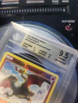 BGS 9.5 GEM Mint Radiant Charizard, SWSH Crown Zenith Pokemon Holo , 020/159 - Image 3