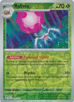 Rabsca 024/162 - Pokemon TCG Temporal Forces (2024) - LP - Reverse Holo - Image 1