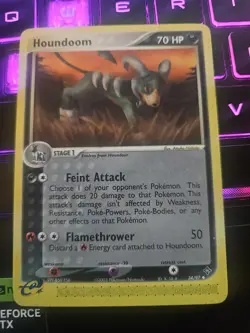 Pokemon TCG Houndoom EX Dragon 34/97 Regular Uncommon Non Holo - LP - Image 1