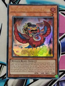 YUGIOH Legendary Fire King Ponix 25LP-EN004 Ultra Rare X3 PLAYSET - Image 3