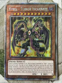 YuGiOh YUBEL - TERROR INCARNATE Platinum Secret Rare RA03-EN190 - Image 2
