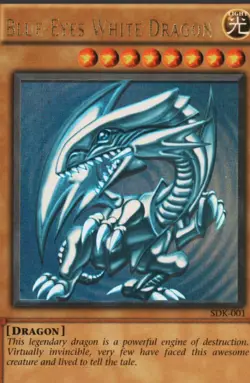 2002 Yu-Gi-Oh! Blue-Eyes White Dragon SDK-001 Misprint Error - Image 2