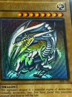 2002 Yu-Gi-Oh! Blue-Eyes White Dragon SDK-001 Misprint Error - Image 5