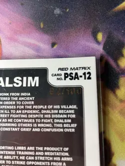 PSA Street Fighter 2: Champion Edition Promo Card Dhalsim Red Stars 92/100 - Image 3