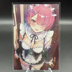 Ram Re Zero Anime Waifu Card Doujin ACG Goddess Holo - Image 2