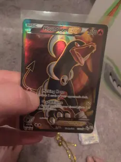 Pokemon Breakthrough Houndoom EX Full Art Ultra Rare Holo Card 153/162 - Image 1