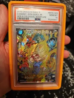 Dragon Ball Super Card Game Distant Descendant, Son Goku Jr #Bt4-123 SCR PSA 10! - Image 1