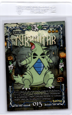 tyranitar Peruvian Halloween Pokemon card - Image 1