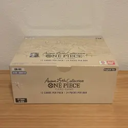 New Factory Sealed One Piece Anime 25th Collection Card Game EB-02 Booster Box - Image 1