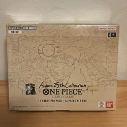 New Factory Sealed One Piece Anime 25th Collection Card Game EB-02 Booster Box - Image 5