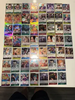 One Piece TCG 54 Card Lot! Super Rares, Leaders, Rare! Near Mint NM - Image 5