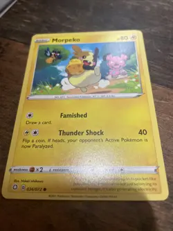 Morpeko Holo Pokemon Card - Image 1