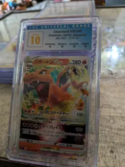 CGC 10 PERFECT Charizard VSTAR 015/100 HOLO RARE Japanese Pokemon Card - Image 1