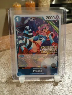 One Piece TCG Perona OP01-077 Judge Pack Vol. 2 Promo Card English - Image 1