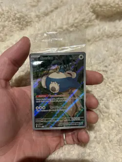 Pokemon TCG Cards Snorlax SVP051 Illustration Rare Black Star Promo Holo SEALED - Image 2