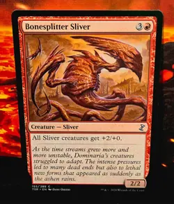 magic the gathering - Bonesplitter Sliver - Creature - Sliver - Common - Red - Image 1