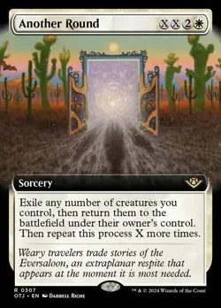 1 x Another Round - Extended Art - Outlaws of Thunder Junction - Light Play - MT - Image 1