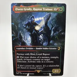 Owen Grady, Raptor Trainer (Borderless) Jurassic World Collection - Near Mint - Image 1