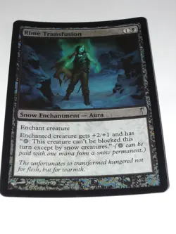 MtG - FOIL - Rime Transfusion - Coldsnap - (CSP) - NM - Image 1