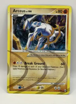 Pokemon TCG Arceus Arceus AR8 Holo Rare Moderately Played - Image 1